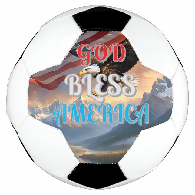 BALLON DE FOOT DIEU BÉNISSE L'AMÉRIQUE (Devant)