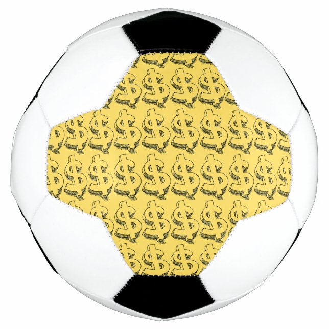Ballon De Foot dollar or (Devant)