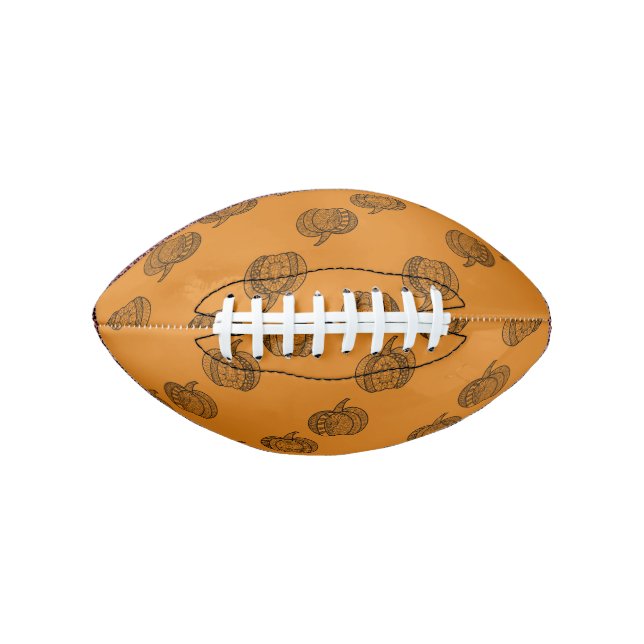 Ballon De Foot Doodles d'Halloween boho mandala citrouilles Autom (Devant)