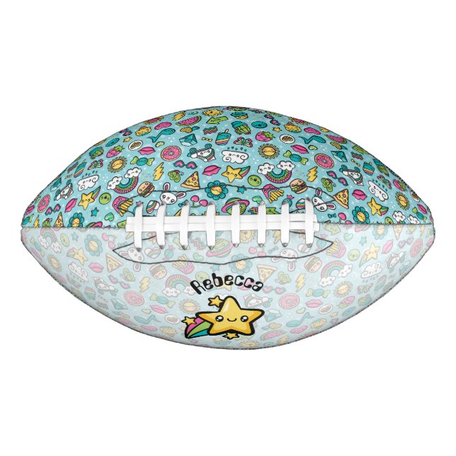 Ballon De Foot Doodles totalement mignons (Devant)