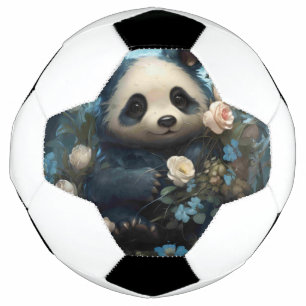Ballon De Foot Doux Ours De Panda Chez Les Roses De La Jungle