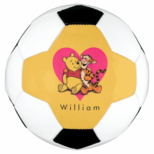 Ballon De Foot Doux Winnie l'ourson et Tigger (Devant)