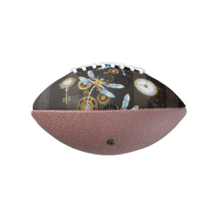 Ballon De Foot Dragonflies de Steampunk sur arrière - plan rayé b
