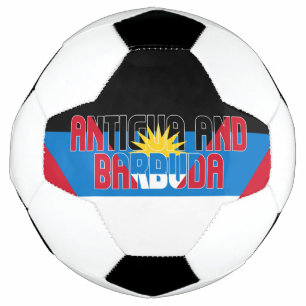 Ballon De Foot Drapeau Antigua-et-Barbuda Adorable Patriotique