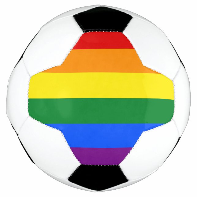 Ballon De Foot Drapeau arc-en-ciel LGBT (Devant)