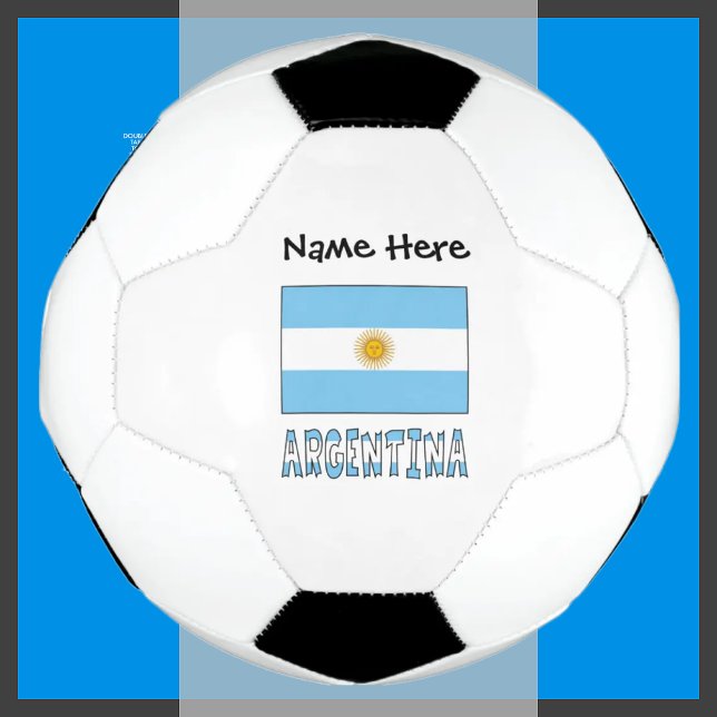 Ballon De Foot Drapeau argentin et argentin personnalisé  (Créateur téléchargé)