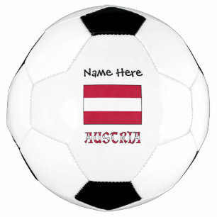 Ballon De Foot Drapeau autrichien avec votre nom Football Ba