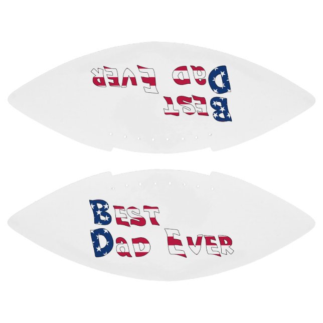 Ballon De Foot Drapeau Best Papa Ever USA (Panneaux)