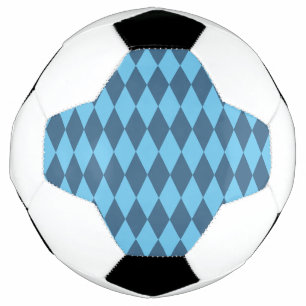 Ballon De Foot Drapeau bleu Bavaria Rhombus Motif