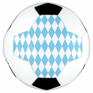 Ballon De Foot Drapeau bleu et blanc Bavière Rhombus Motif