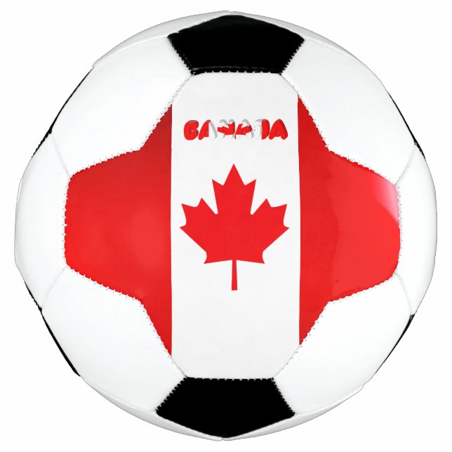 Ballon De Foot Drapeau canadien (Devant)