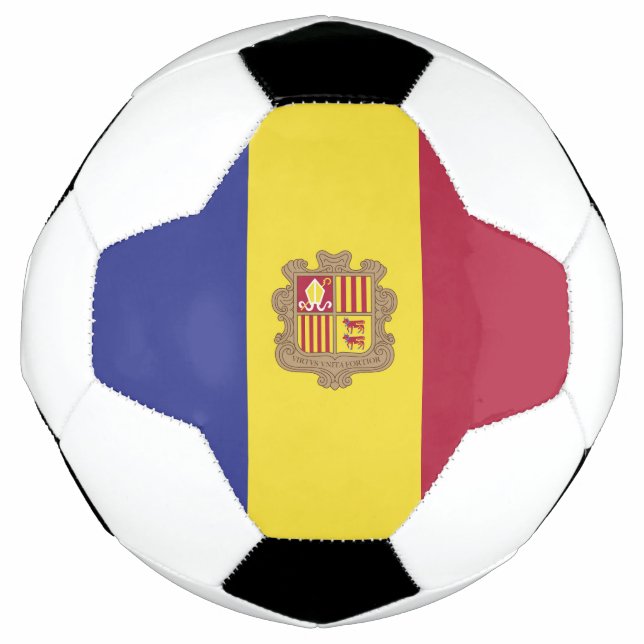 Ballon De Foot drapeau d'Andorre (Devant)