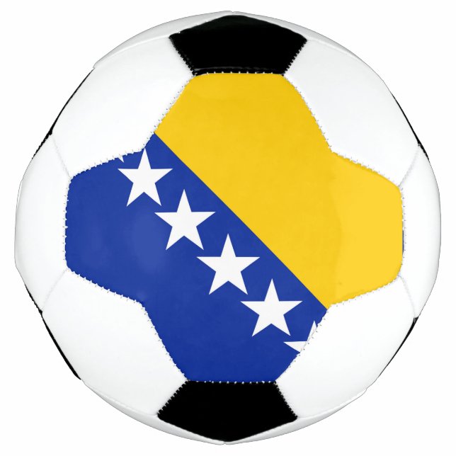 Ballon De Foot Drapeau de Bosnie-Herzégovine (Devant)