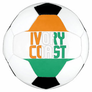 Ballon De Foot Drapeau de Côte d'Ivoire Adorable patriotique