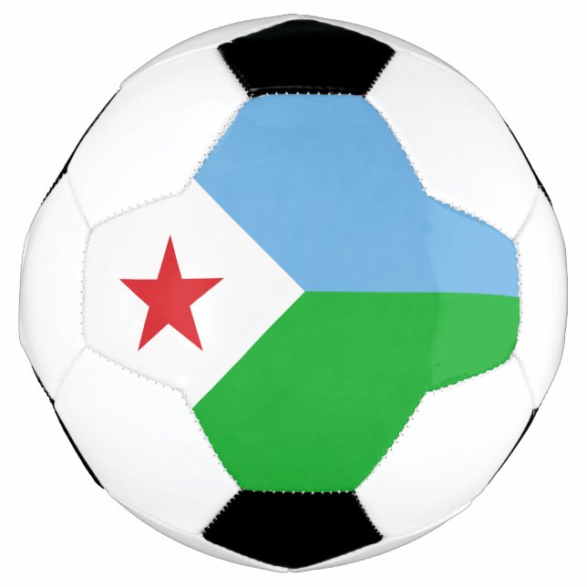 Ballon De Foot Drapeau de Djibouti (Devant)