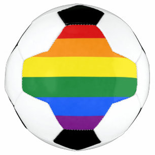 Ballon De Foot Drapeau de football patriotique avec fierté LGBT