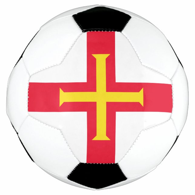 Ballon De Foot Drapeau de Guernesey (Devant)