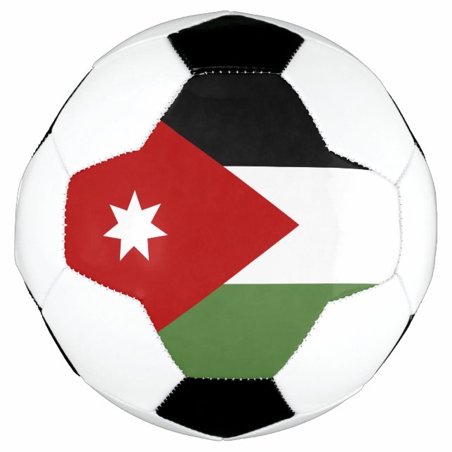 Ballon De Foot Drapeau de Jordanie (Devant)