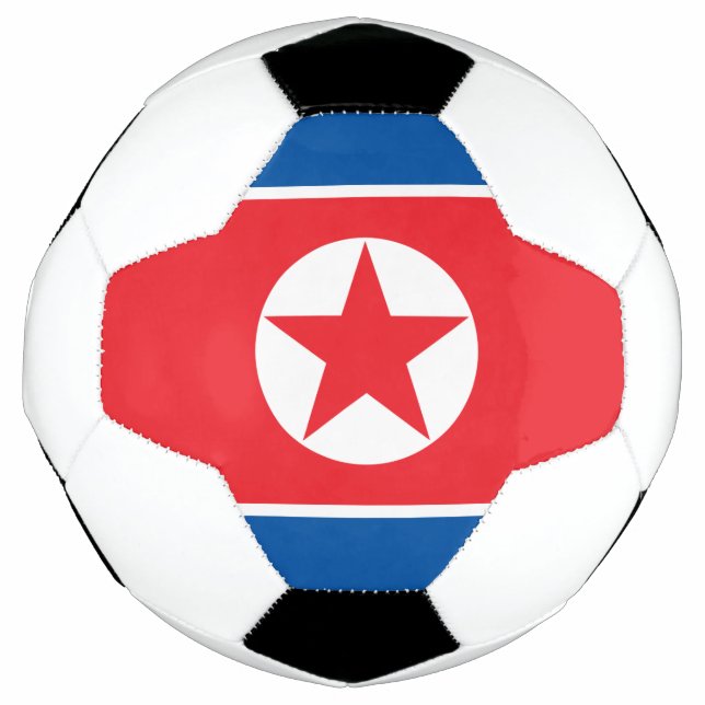 Ballon De Foot Drapeau de la Corée du Nord (Devant)