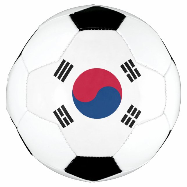 Ballon De Foot Drapeau de la Corée du Sud (Devant)