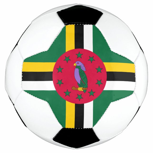 Ballon De Foot Drapeau de la Dominique (Devant)