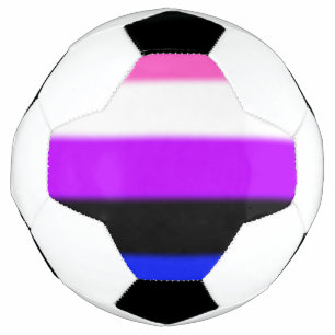 Ballon De Foot Drapeau de la Fierté Genderfluide