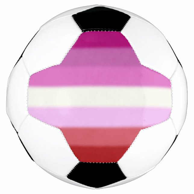 Ballon De Foot Drapeau de la Fierté lesbienne tombée (Devant)