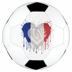 Ballon De Foot Drapeau de la France amour