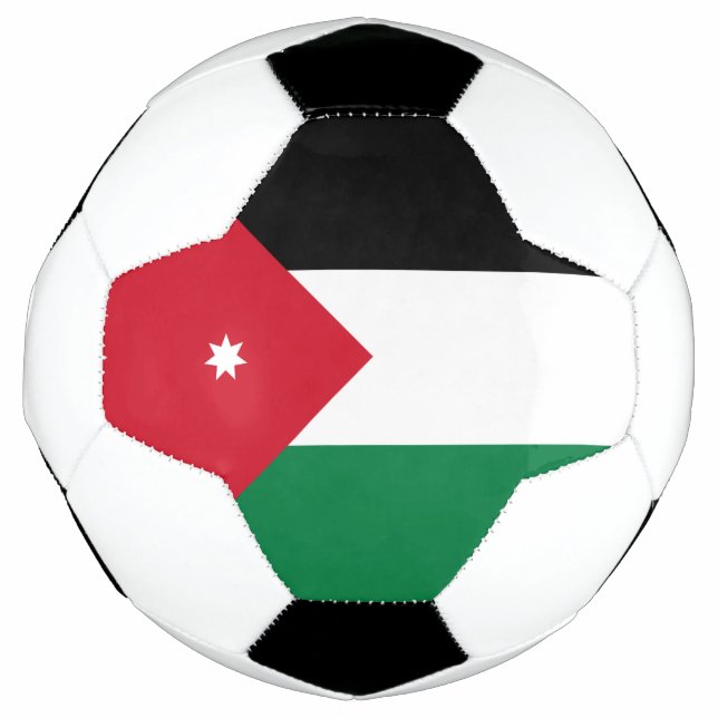 Ballon De Foot Drapeau de la Jordanie (Devant)