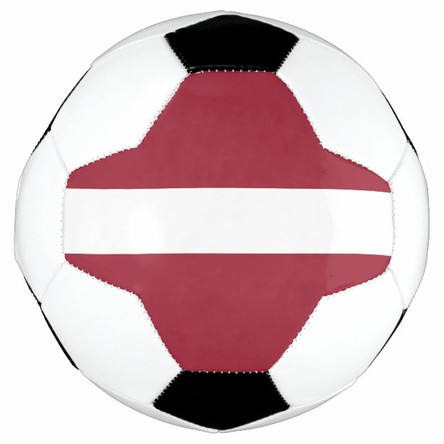 Ballon De Foot Drapeau de la Lettonie (Devant)