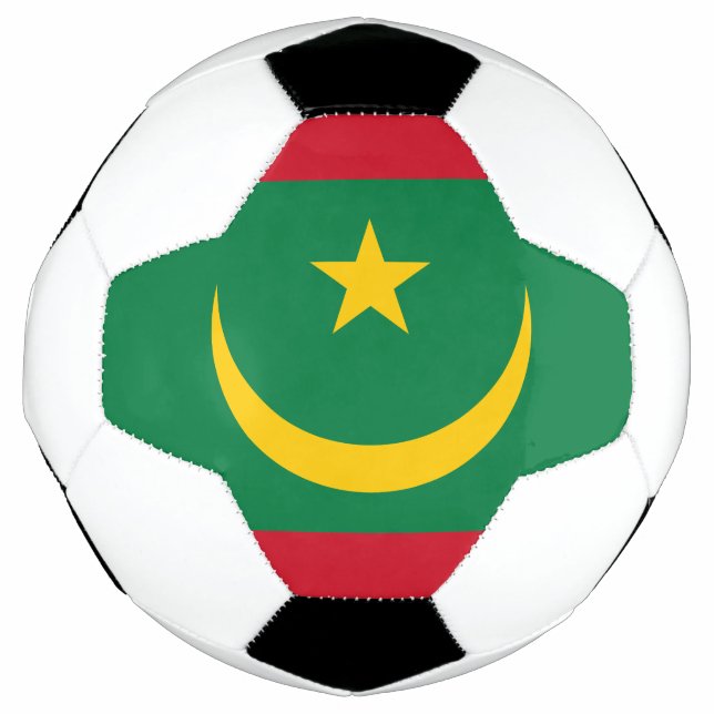 Ballon De Foot Drapeau de la Mauritanie (Devant)