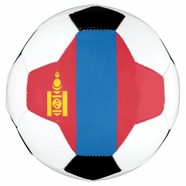 Ballon De Foot Drapeau de la Mongolie (Devant)