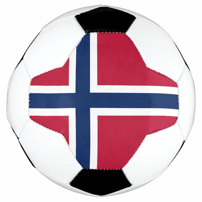 Ballon De Foot Drapeau de la Norvège (Devant)