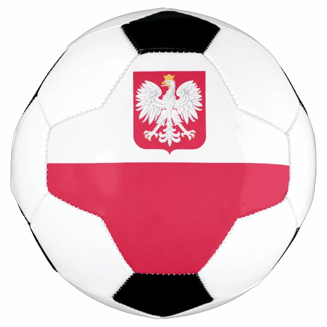 Ballon De Foot Drapeau de la Pologne (Devant)