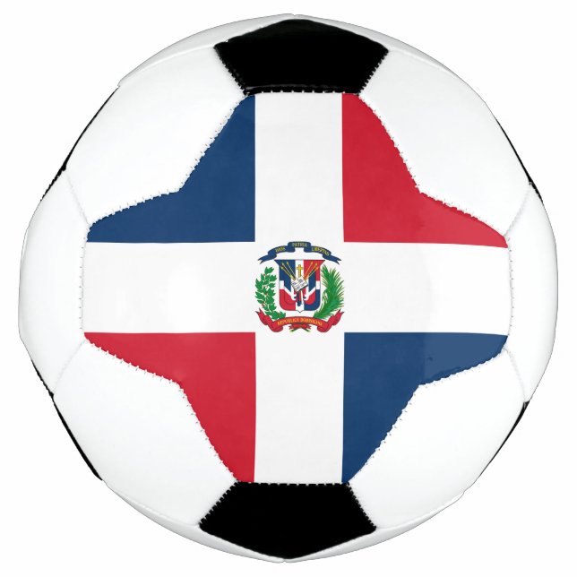 Ballon De Foot Drapeau de la République Dominicaine (Devant)