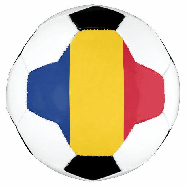 Ballon De Foot Drapeau de la Roumanie (Devant)