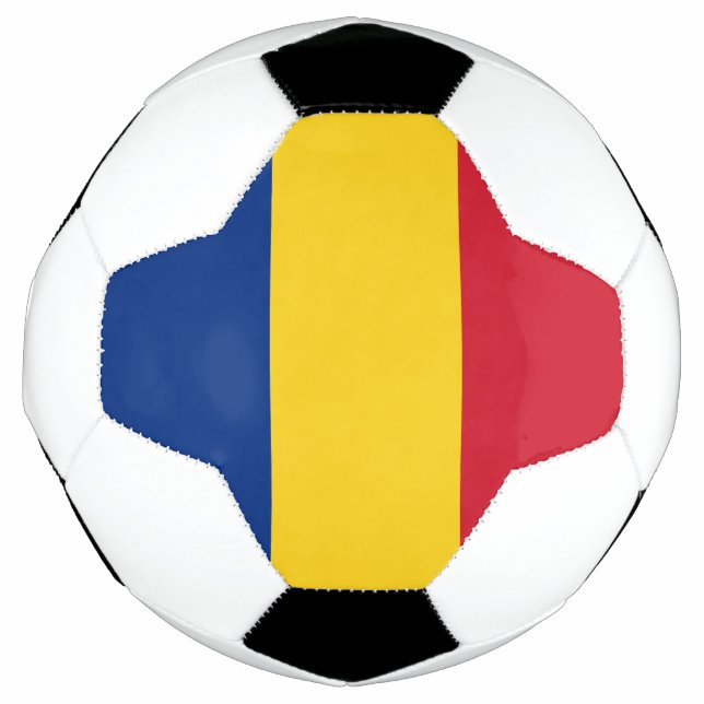 Ballon De Foot Drapeau de la Roumanie (Devant)