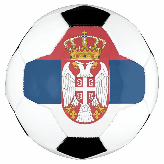 Ballon De Foot Drapeau de la Serbie (Devant)