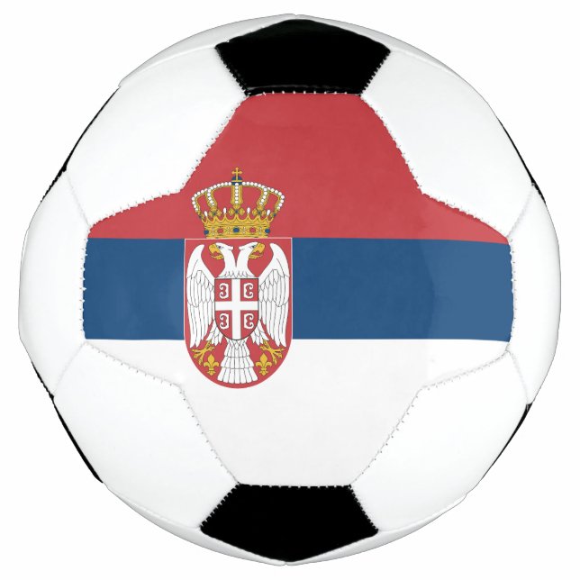 Ballon De Foot Drapeau de la Serbie (Devant)