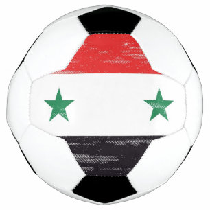 Ballon De Foot Drapeau de la Syrie.
