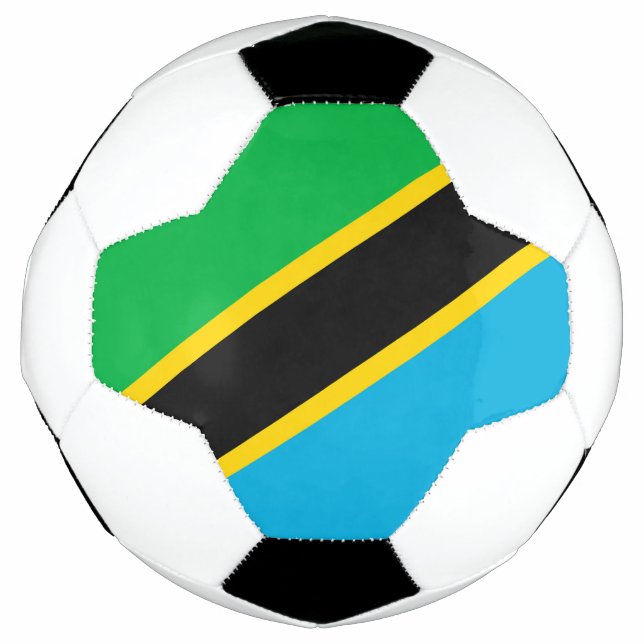 Ballon De Foot Drapeau de la Tanzanie (Devant)