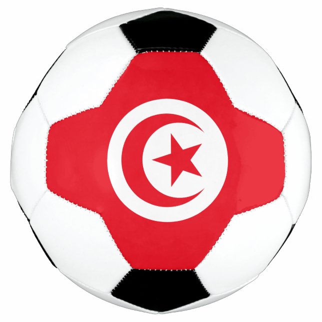 Ballon De Foot Drapeau de la Tunisie (Devant)
