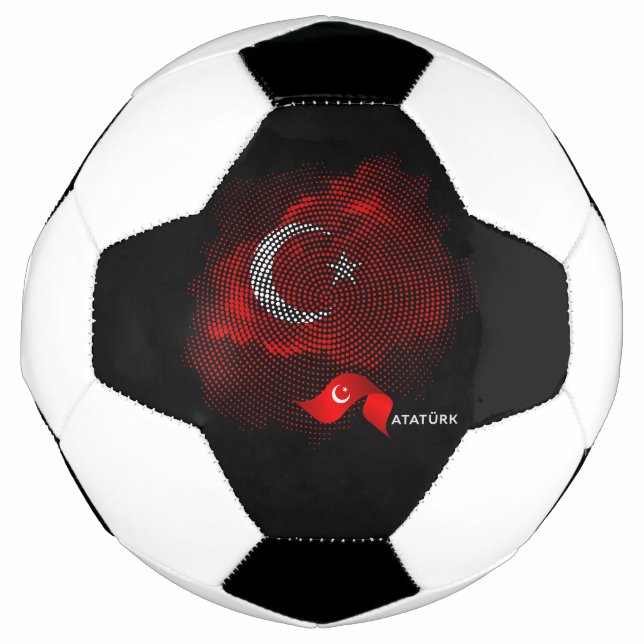Ballon De Foot Drapeau de la Turquie (Devant)