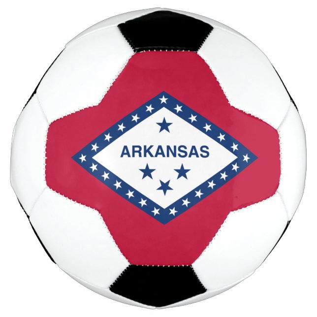 Ballon De Foot Drapeau de l'Arkansas (Devant)