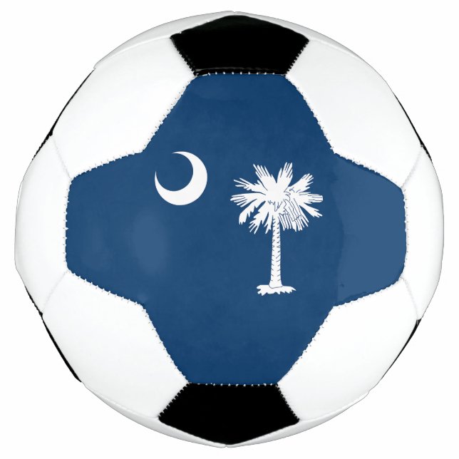 Ballon De Foot Drapeau de l'État de Caroline du Sud (Devant)