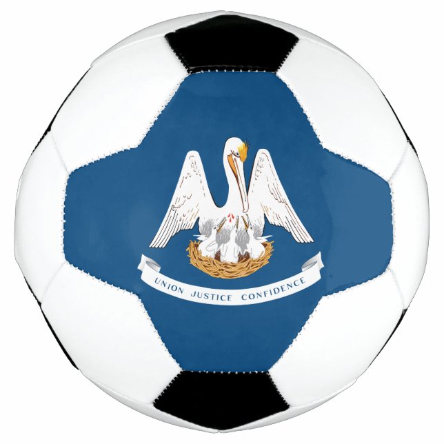 Ballon De Foot Drapeau de l'État de Louisiane (Devant)
