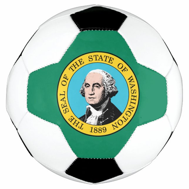 Ballon De Foot Drapeau de l'État de Washington (Devant)