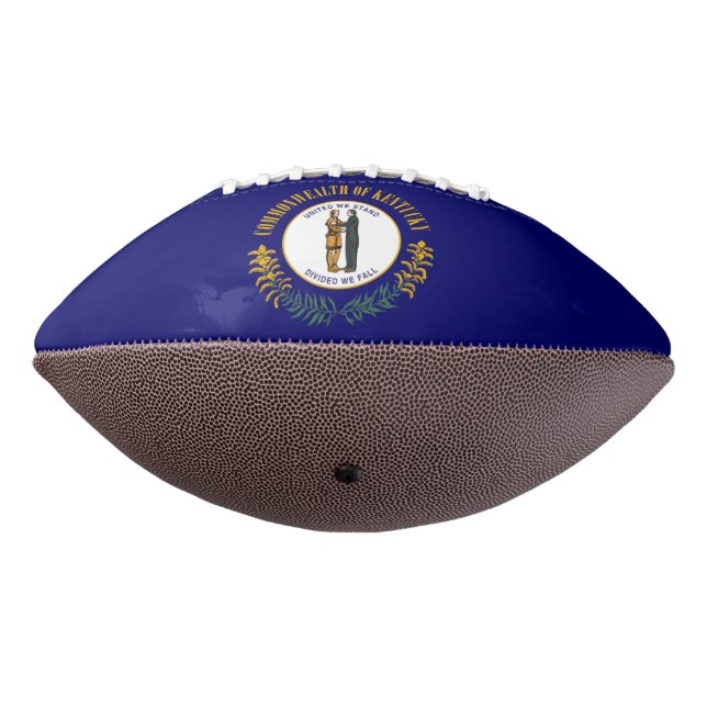 Ballon De Foot Drapeau de l'État du Commonwealth du Kentucky Blue (Tourné à 270°)