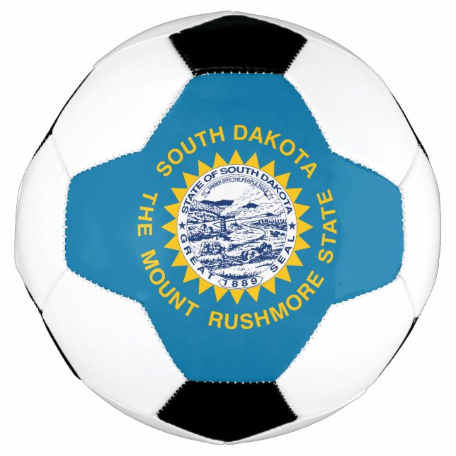 Ballon De Foot Drapeau de l'État du Dakota du Sud (Devant)