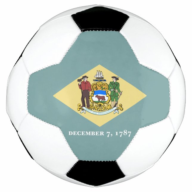 Ballon De Foot Drapeau de l'État du Delaware (Devant)